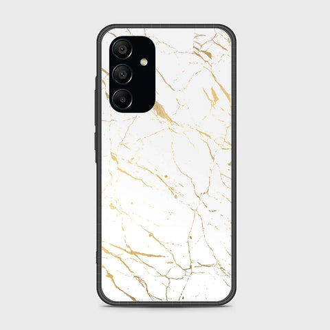 Samsung Galaxy A15 4G Cover- White Marble Series 2 - HQ Ultra Shine Premium Infinity Glass Soft Silicon Borders Case