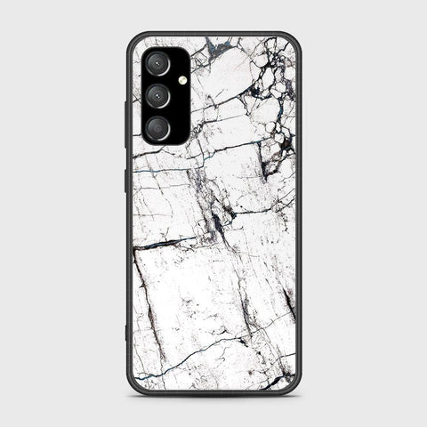 Samsung Galaxy A54 5G Cover- White Marble Series 2 - HQ Ultra Shine Premium Infinity Glass Soft Silicon Borders Case