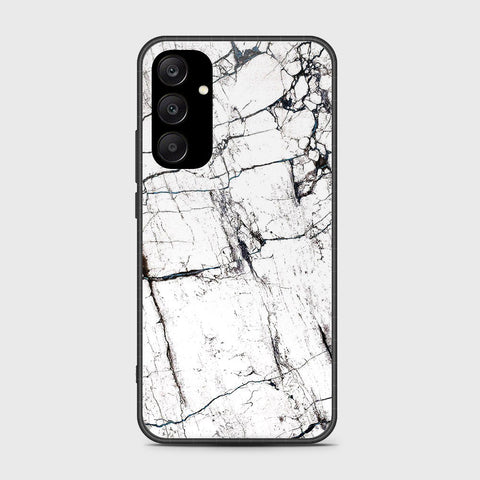 Samsung Galaxy A25 5G Cover- White Marble Series 2 - HQ Ultra Shine Premium Infinity Glass Soft Silicon Borders Case