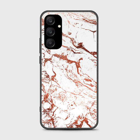 Samsung Galaxy A25 5G Cover- White Marble Series 2 - HQ Ultra Shine Premium Infinity Glass Soft Silicon Borders Case