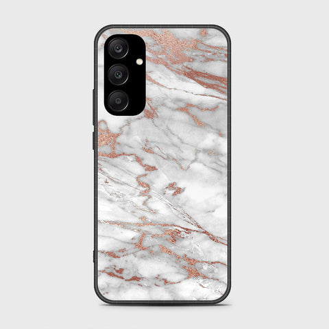 Samsung Galaxy A25 5G Cover- White Marble Series 2 - HQ Ultra Shine Premium Infinity Glass Soft Silicon Borders Case
