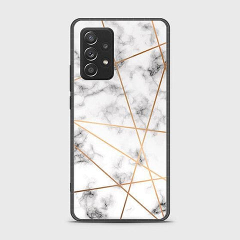 Samsung Galaxy A52s 5G Cover - White Marble Series 2 - HQ Ultra Shine Premium Infinity Glass Soft Silicon Borders Case