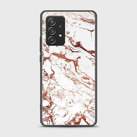 Samsung Galaxy A52s 5G Cover - White Marble Series 2 - HQ Ultra Shine Premium Infinity Glass Soft Silicon Borders Case