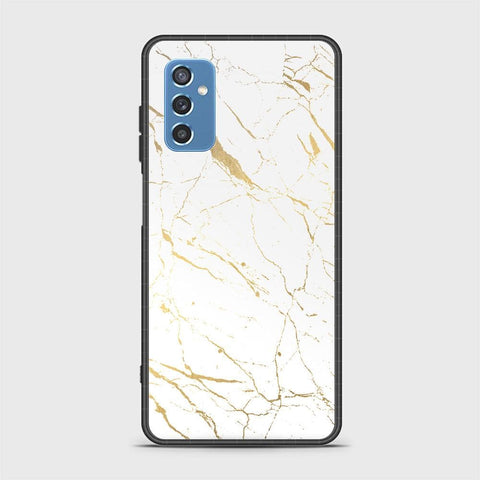 Samsung Galaxy M52 5G Cover- White Marble Series 2 - HQ Ultra Shine Premium Infinity Glass Soft Silicon Borders Case