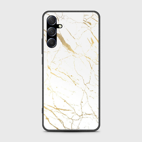 Samsung Galaxy M34 5G Cover- White Marble Series 2 - HQ Ultra Shine Premium Infinity Glass Soft Silicon Borders Case
