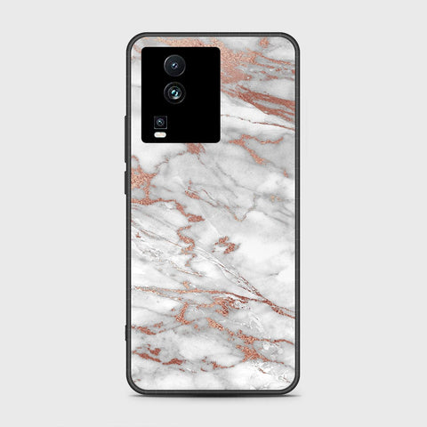 Vivo iQOO Neo 7 Cover- White Marble Series 2 - HQ Ultra Shine Premium Infinity Glass Soft Silicon Borders Case