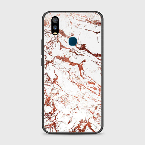 Vivo Y11 2019 Cover- White Marble Series 2 - HQ Ultra Shine Premium Infinity Glass Soft Silicon Borders Case