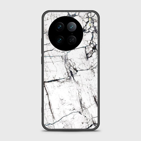 Vivo X90 Pro Cover - White Marble Series 2 - HQ Ultra Shine Premium Infinity Glass Soft Silicon Borders Case