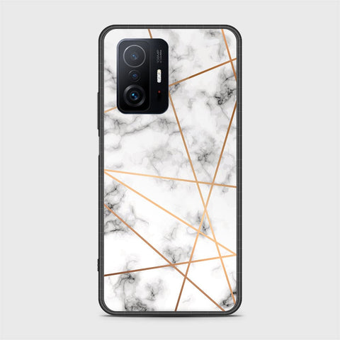 Xiaomi 11T Cover- White Marble Series 2 - HQ Ultra Shine Premium Infinity Glass Soft Silicon Borders Case