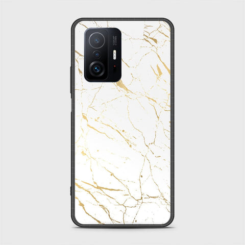 Xiaomi 11T Cover- White Marble Series 2 - HQ Ultra Shine Premium Infinity Glass Soft Silicon Borders Case
