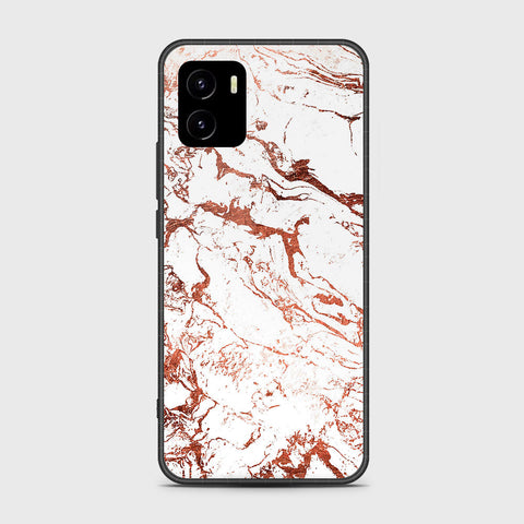 Vivo Y10 Cover- White Marble Series 2 - HQ Ultra Shine Premium Infinity Glass Soft Silicon Borders Case