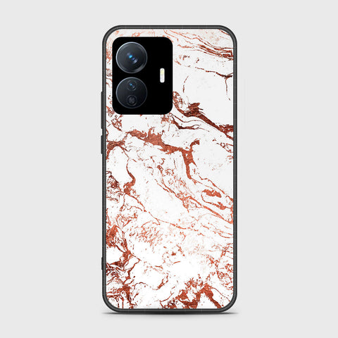 Vivo Y77e Cover- White Marble Series 2 - HQ Ultra Shine Premium Infinity Glass Soft Silicon Borders Case