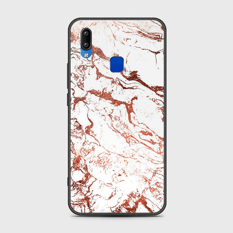 Vivo Y91i Cover- White Marble Series 2 - HQ Ultra Shine Premium Infinity Glass Soft Silicon Borders Case