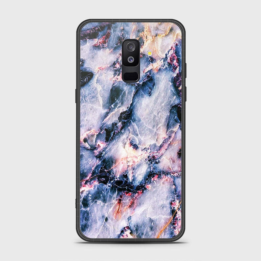 Samsung Galaxy A6 Plus 2018 Cover- Colorful Marble Series - HQ Ultra Shine Premium Infinity Glass Soft Silicon Borders Case