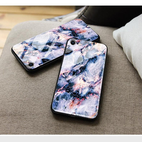 Huawei Honor 8A Cover - Colorful Marble Series - HQ Ultra Shine Premium Infinity Glass Soft Silicon Borders Case