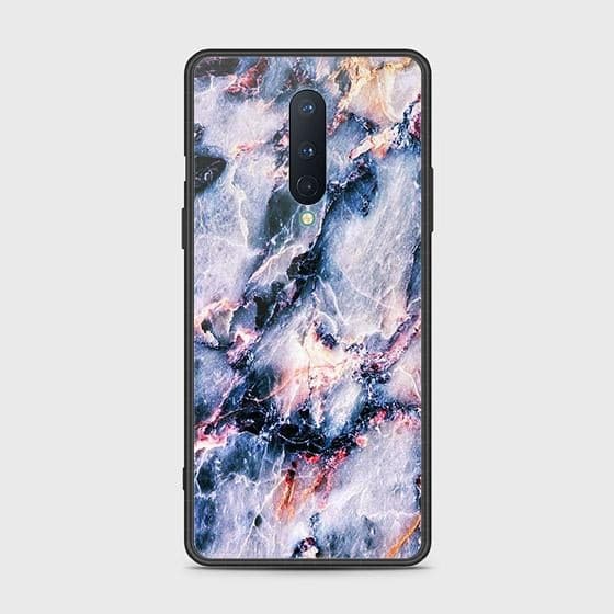 OnePlus 8 4G Cover - Colorful Marble Series - HQ Ultra Shine Premium Infinity Glass Soft Silicon Borders Case