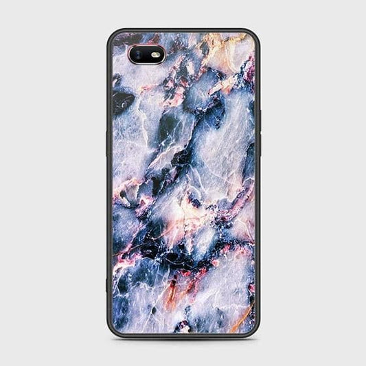 Oppo A1k Cover - Colorful Marble Series - HQ Ultra Shine Premium Infinity Glass Soft Silicon Borders Case