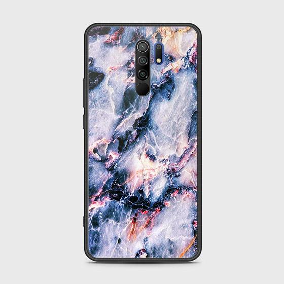 Xiaomi Redmi 9 Prime Cover - Colorful Marble Series - HQ Ultra Shine Premium Infinity Glass Soft Silicon Borders Case