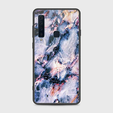 Samsung Galaxy A9 2018 Cover - Colorful Marble Series - HQ Ultra Shine Premium Infinity Glass Soft Silicon Borders Case