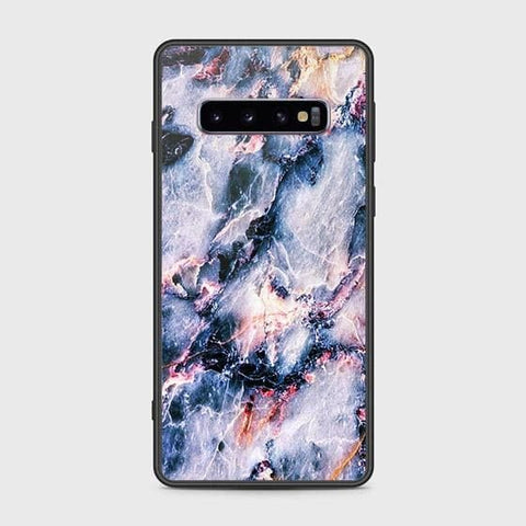 Samsung Galaxy S10 Cover - Colorful Marble Series - HQ Ultra Shine Premium Infinity Glass Soft Silicon Borders Case