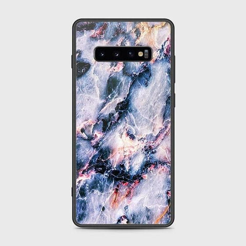 Samsung Galaxy S10 Plus Cover - Colorful Marble Series - HQ Ultra Shine Premium Infinity Glass Soft Silicon Borders Case