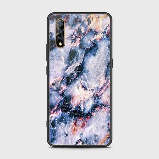 Vivo S1 Cover - Colorful Marble Series - HQ Ultra Shine Premium Infinity Glass Soft Silicon Borders Case