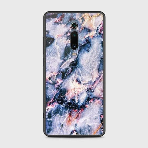 Xiaomi Mi 9T Cover - Colorful Marble Series - HQ Ultra Shine Premium Infinity Glass Soft Silicon Borders Case