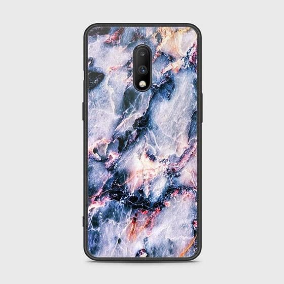 OnePlus 6T Cover - Colorful Marble Series - HQ Ultra Shine Premium Infinity Glass Soft Silicon Borders Case