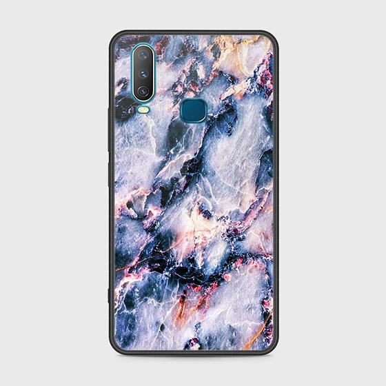 Vivo Y15 Cover - Colorful Marble Series - HQ Ultra Shine Premium Infinity Glass Soft Silicon Borders Case