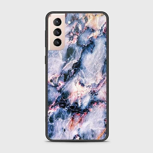 Samsung Galaxy S21 FE 5G Cover - Colorful Marble Series - HQ Ultra Shine Premium Infinity Glass Soft Silicon Borders Case (Fast Delivery) (H)
