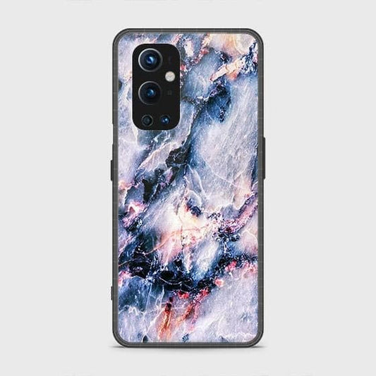 Oneplus 9 Pro Cover - Colorful Marble Series - HQ Ultra Shine Premium Infinity Glass Soft Silicon Borders Case