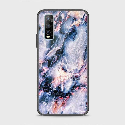 Vivo Y70s Cover - Colorful Marble Series - HQ Ultra Shine Premium Infinity Glass Soft Silicon Borders Case