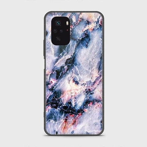 Xiaomi Redmi Note 10 4G Cover - Colorful Marble Series - HQ Ultra Shine Premium Infinity Glass Soft Silicon Borders Case