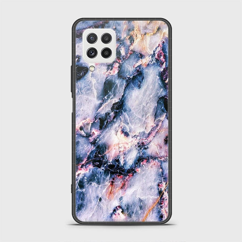 Samsung Galaxy M32 Cover- Colorful Marble Series - HQ Ultra Shine Premium Infinity Glass Soft Silicon Borders Case