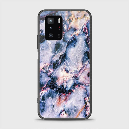 Xiaomi Poco X3 GT Cover- Colorful Marble Series - HQ Ultra Shine Premium Infinity Glass Soft Silicon Borders Case