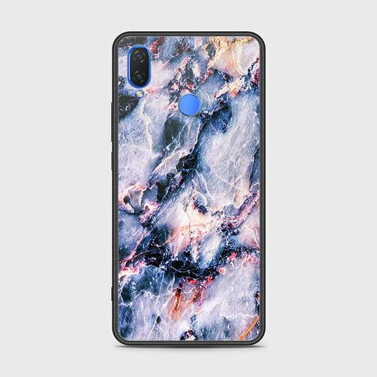 Honor 8C Cover - Colorful Marble Series - HQ Ultra Shine Premium Infinity Glass Soft Silicon Borders Case