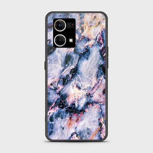 Oppo F21 Pro 4G Cover - Colorful Marble Series - HQ Ultra Shine Premium Infinity Glass Soft Silicon Borders Case