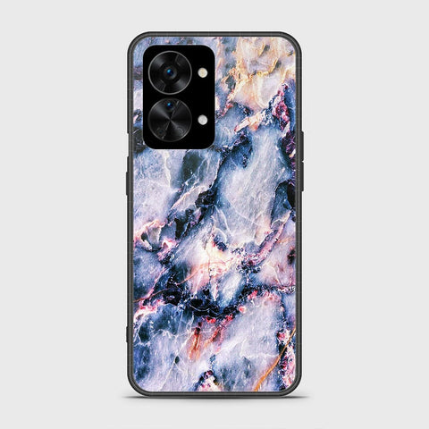 OnePlus Nord 2T Cover - Colorful Marble Series - HQ Ultra Shine Premium Infinity Glass Soft Silicon Borders Case