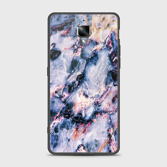OnePlus 3 Cover- Colorful Marble Series - HQ Ultra Shine Premium Infinity Glass Soft Silicon Borders Case