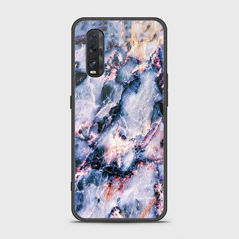 Oppo Find X2 Cover- Colorful Marble Series - HQ Ultra Shine Premium Infinity Glass Soft Silicon Borders Case