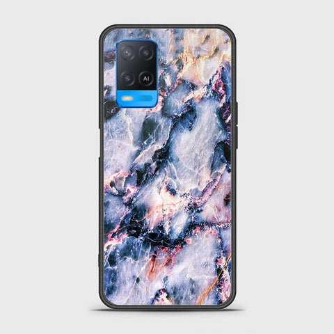 Oppo A54 4G Cover- Colorful Marble Series - HQ Ultra Shine Premium Infinity Glass Soft Silicon Borders Case