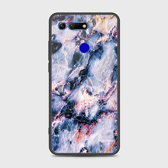 Huawei Honor View 20 Cover - Colorful Marble Series - HQ Ultra Shine Premium Infinity Glass Soft Silicon Borders Case