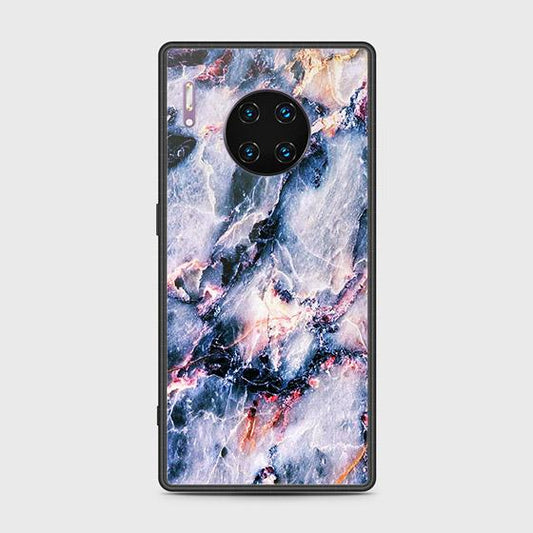 Huawei Mate 30 Pro Cover - Colorful Marble Series - HQ Ultra Shine Premium Infinity Glass Soft Silicon Borders Case