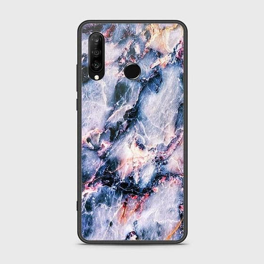 Huawei P30 lite Cover - Colorful Marble Series - HQ Ultra Shine Premium Infinity Glass Soft Silicon Borders Case