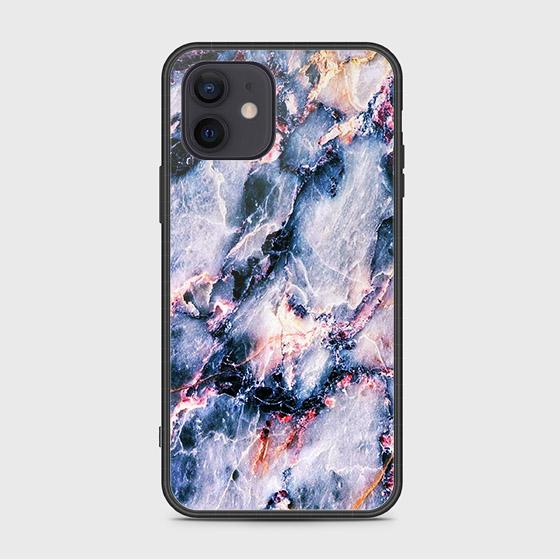 iPhone 12 Mini Cover - Colorful Marble Series - HQ Ultra Shine Premium Infinity Glass Soft Silicon Borders Case