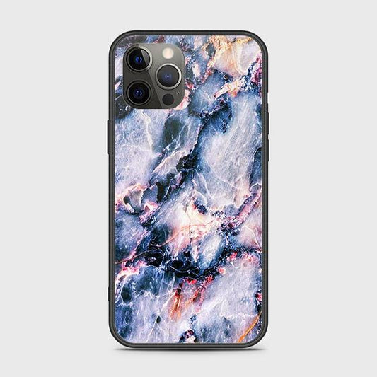 iPhone 12 Pro Cover - Colorful Marble Series - HQ Ultra Shine Premium Infinity Glass Soft Silicon Borders Case