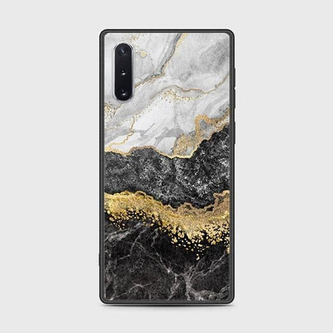 Samsung Galaxy Note 10 Cover - Colorful Marble Series - HQ Ultra Shine Premium Infinity Glass Soft Silicon Borders Case