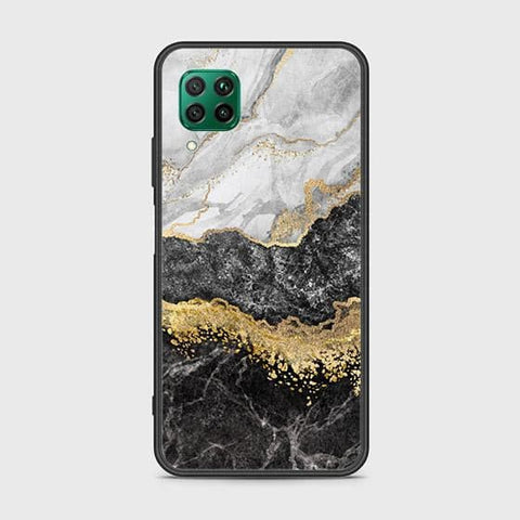 Huawei P40 Lite Cover - Colorful Marble Series - HQ Ultra Shine Premium Infinity Glass Soft Silicon Borders Case