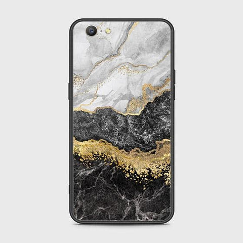 Oppo A39 Cover - Colorful Marble Series - HQ Ultra Shine Premium Infinity Glass Soft Silicon Borders Case