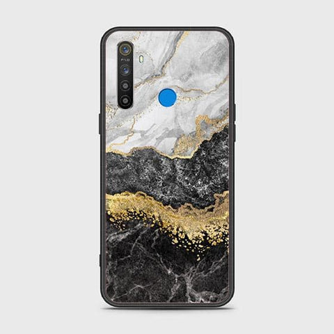 Realme 5i Cover - Colorful Marble Series - HQ Ultra Shine Premium Infinity Glass Soft Silicon Borders Case